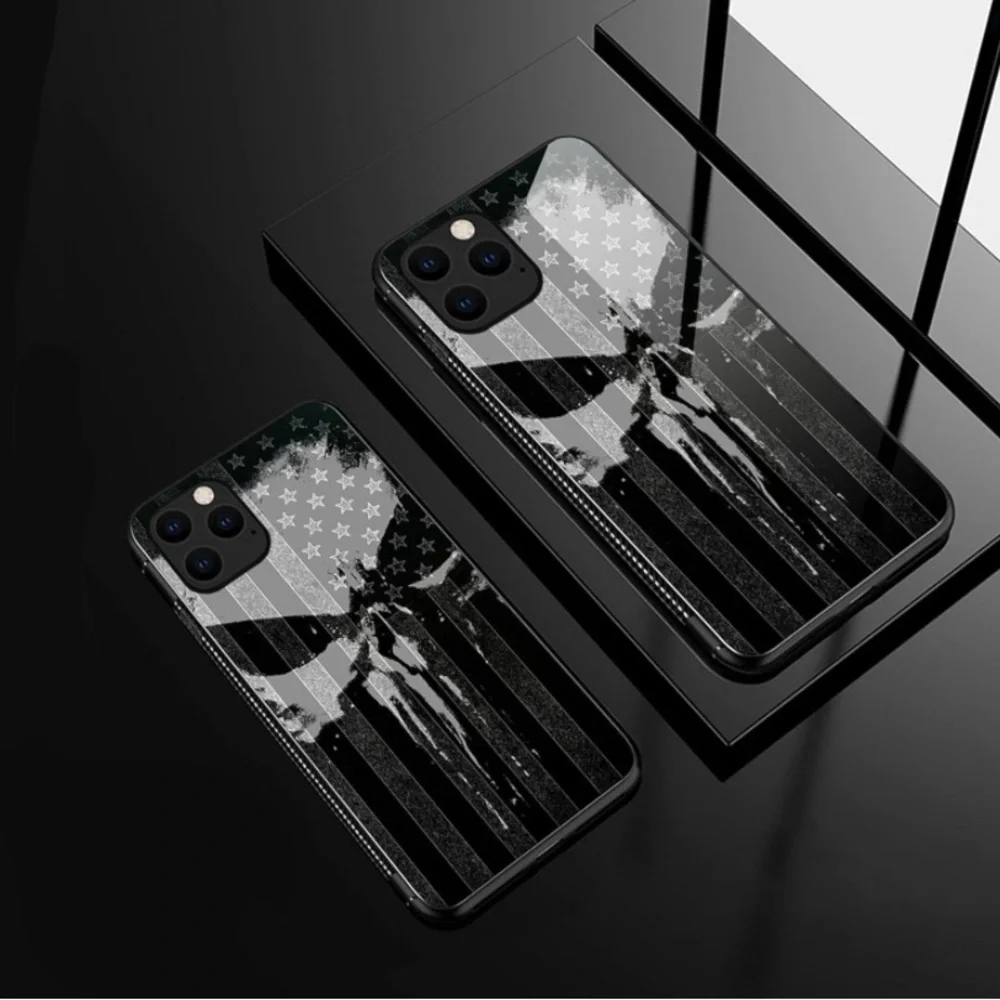 New iPhone 13 Pro Max Case,Black Flag Skull Pattern